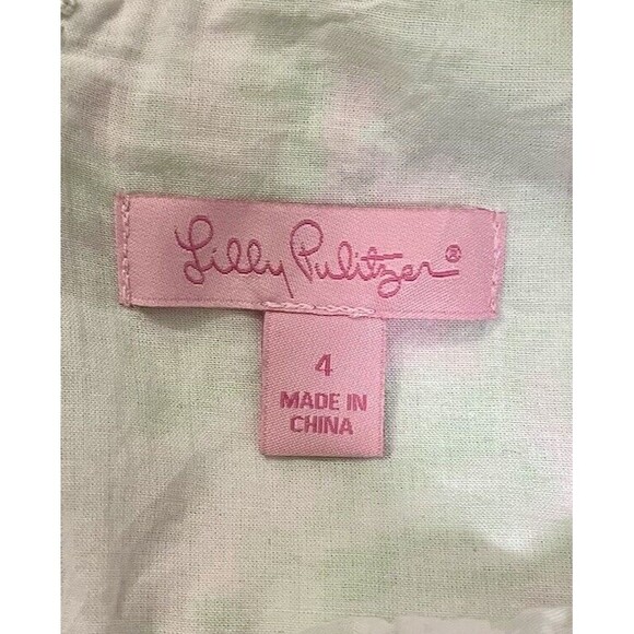 Lilly Pulitzer Sunnyside Lion Liz Shift Dress Sleeveless Pink Green Women's 4 - Picture 4 of 6